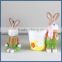 2016 best selling lovely ceramic material easter bunny