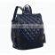 Edge Lattice Junior-senior High School Backpack Student College Style Shoulder Bags