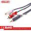 High speed 2RCA to DC 3.5mm input and output audio video av cable