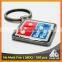 Customized gold zinc alloy blank giveaways souvenir print custom keychain