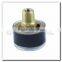High quality 25mm back connection small face inch pressure gauge