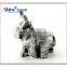 Silver electro plating Elephant statue stone finish for home decoration