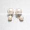 Wholesale China Silver Front And Back Double Pearl Stud Earrings