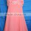 Sleeveless Round Neck Crape Fashion Girl Dress
