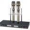 Professional KTV UHF Wireless Microphone,Dual Channel UHF Wireless Microphone,Outdoor Performance Wireless Microphone