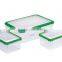 4000ml Stackable Clear Plastic Food Storage Container With Lid &handle