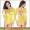 Women Summer Beach Thin Slimming Spandex Nylon Tankini Swimwear Two Color