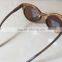 Zebra wooden sunglasses with bamboo box high quality spring metal hinge driving glasses custom wood sunglasses