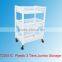 AT2301 Plastic 3 Tiers Trolley In Black