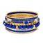 Gold Plated Multilayer Boho Rhinestone Turquoise Vintage Ethnic Women Bracelets Cuff Bangles Jewelry Accessories