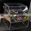 100%virgin material portable good lucid acrylic storage box factory price
