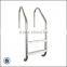 P1840 Extendable Swimming Pool Stainless Steel Ladder with Plastic 2/3/4 Steps for in-ground Pool
