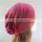Colorful Slouch Solid Color Crochet Beanies Knitted Hat for Lovely Girls