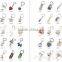 High end Fashion Cheap promotional gifts coming, Cool anchor & skull metal keychain , custom shaped