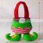 Festive & Party Supplies Fancy Candy Elves Pants Boot Christmas Gift new year Treat Bag Candy Sack Stocking Filler
