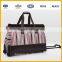 Fashion Trolley Travel Luggage Bag wheeled Metal Plate