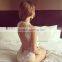 Bonvatt stretch lace unlined soft cups lace bra Sexy lace hollow lace Siamese pajamas sexy underwear