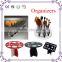 Red/white/black acrylic holder for makeup brush tools portable makeup brush stand