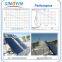 Solar keymark solar panel heating collector of black frame,2.15sqm,selective coating