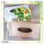 natural 10 cm wide rectangle sliding lid hanging wood tissue box
