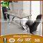 TH299 low price tempered glass dining set design