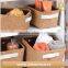 Cork storage basket with handle toiletry cork storage bag