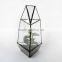 Old Teardrop Design Stained Glass Modern Planter Terrarium