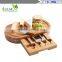 Manufacturers selling 100% Slide Out Bamboo Cheese Board and 4 Piece Knife Set