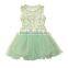 Summer baby girl floral dress cotton and polyester high quality kids princess dress children's brand clothes