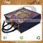 PP laminated jute tote bag with padded rope handle