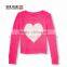 Long Sleeve 100% Cotton V-Neck Knit Sweater