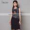 Maxnegio Fashion New Products Applique Black Sequin Dress