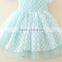 Hot Selling Cotton Chiffon Baby Girl Summer Dress Beautiful Chinese Dresses for Children Kid Dresses Blue