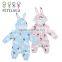 Pink Light Blue Rubbit With Ear Zip Open Kids Clothes Baby Autumn Clothes