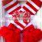 Wholesale Kids Baby Stripe Leg Warmers Christmas Baby Double Ruffle Leg Warmers