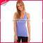 Plain ribbed wholesale 100 cotton stringer tank top for women