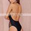 M885 Runwaylover2016 Ladies Sexy Black Bandage One Piece Bikini Swimwear