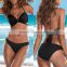 Two pieces bikinis woman push up bra swimwear 2017