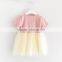 Wholesale summer cotton printing children clothing 2016 girl dress
