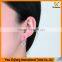 Hot Sell 8mm White Gold Plated Cubic Zricon Stone Earring For Women