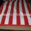 Yellow and white hotel pool towel, beach towel