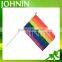 Colourful OEM size 100% polyester rainbow hand flag