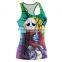 Halloween new digital print vest female zombie bride pattern vest