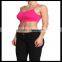 Seamless Cross Strap Back SPORTS BRA TANK TOP Stretch Bandeau Cami pink color