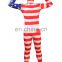 New American USA Team Flag Spandex Lycra Full Body Zentai Suits World Cup