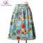 Grace Karin Women Pleated Big Size Vintage Skirt Pinup 50S 60S Cotton Floral Print Skirt CL6294-6