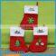 2016 best sale cheap felt Non Woven Christmas Embroidery Stocking