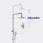 IT-P010 Luxury Bathroom Shower Valves Chrome Colour 3 Functions Shower Column With Bracket