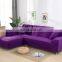 Wholesale Solid Plain L Shaped Stretch Elastic Sofa Covers Chaise Protective Sofa Arm Cover