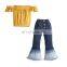 Kids Baby Girls Clothing Set Infant Cotton Clothes Off - shoulder Tops + Denim Pants Girls Outfits Sets